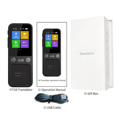 T16 Smart AI Translation Travel Translator Supports 138 Language Mutual Translation 14 Offline Tr...