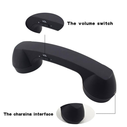 Bluetooth Wireless Connection Retro Microphone External Mobile Phone Handset, Bluetooth Black����...