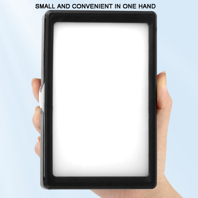 8 Inch 3200-5500K Three-color Temperature Photography Flat-panel Live Fill Light,Spec:, Small Tri...
