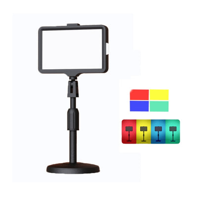 8 Inch 3200-5500K Three-color Temperature Photography Flat-panel Live Fill Light,Spec:, Small Tri...