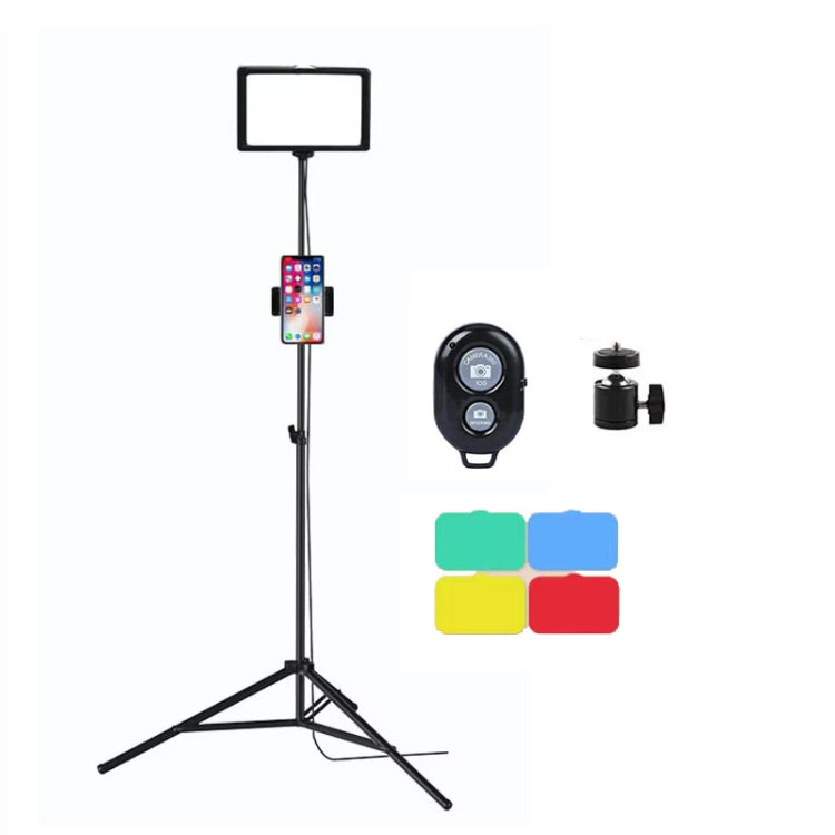 8 Inch 3200-5500K Three-color Temperature Photography Flat-panel Live Fill Light,Spec:, Small Tri...