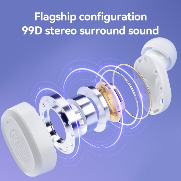 With Charging Bin Stereo Wireless Bluetooth Earphones, Style:
