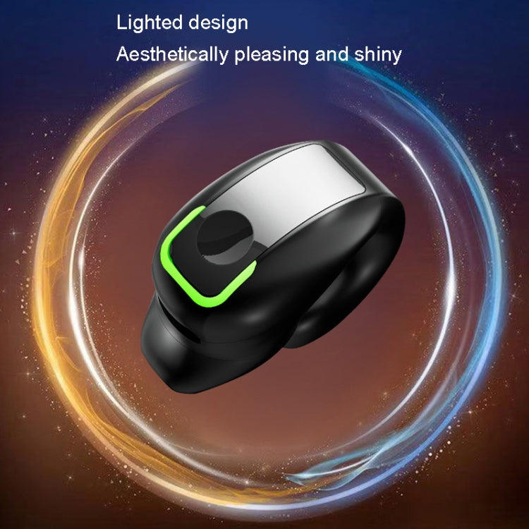GD28 IPX4 Waterproof Single-ear Lightweight Clip Ear Bluetooth Earphone, GD28 Single Black�������...