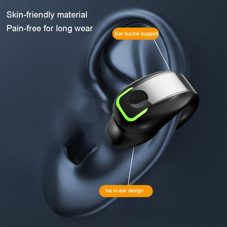 GD28 IPX4 Waterproof Single-ear Lightweight Clip Ear Bluetooth Earphone, GD28 Single Black�������...
