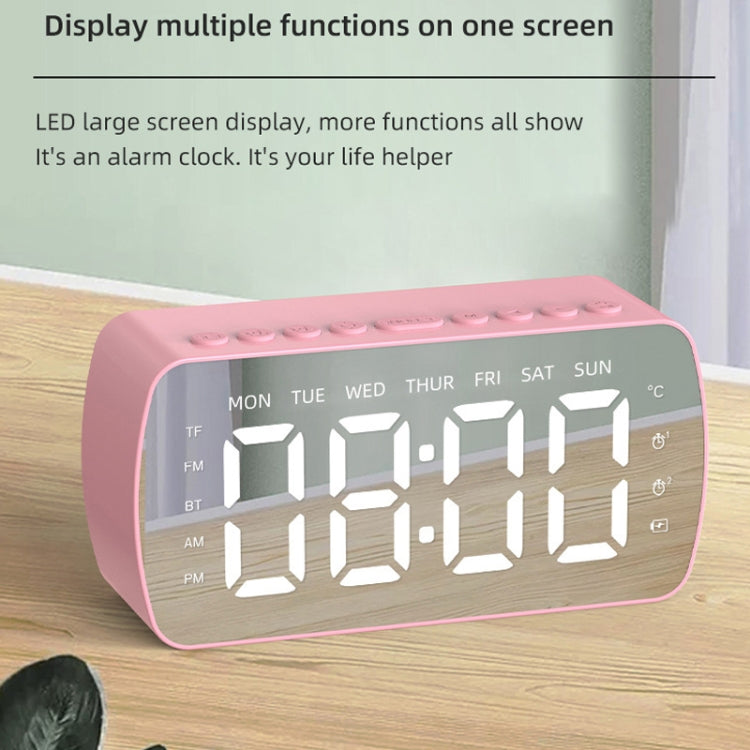 Outdoor Portable Card Bluetooth Speaker Small Clock Radio, Q5 Black 1400mAh, Q5 White 1400mAh