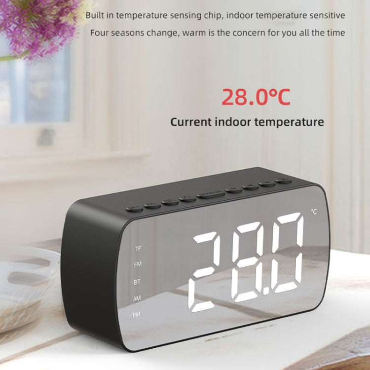 Outdoor Portable Card Bluetooth Speaker Small Clock Radio, Q5 Black 1400mAh, Q5 White 1400mAh