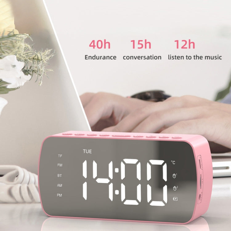 Outdoor Portable Card Bluetooth Speaker Small Clock Radio, Q5 Black 1400mAh, Q5 White 1400mAh
