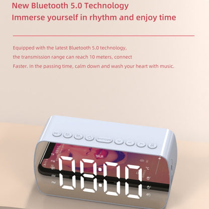 Outdoor Portable Card Bluetooth Speaker Small Clock Radio, Q5 Black 1400mAh, Q5 White 1400mAh