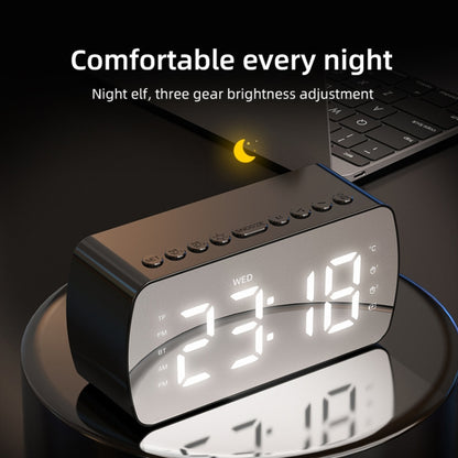Outdoor Portable Card Bluetooth Speaker Small Clock Radio, Q5 Black 1400mAh, Q5 White 1400mAh