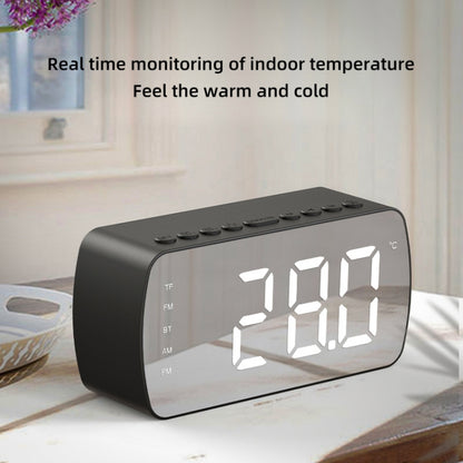 Outdoor Portable Card Bluetooth Speaker Small Clock Radio, Q5 Black 1400mAh, Q5 White 1400mAh