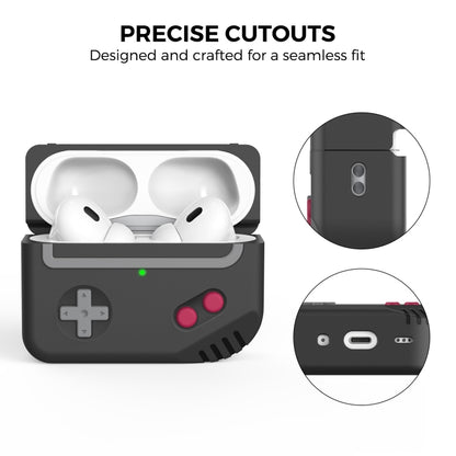 For AirPods Pro 2 AhaStyle PT-JY07 Split Silicone Cartoon Earphone Protective Case, JY07(Gray)���...