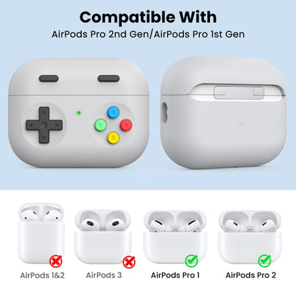 For AirPods Pro 2 AhaStyle DD04 Split Silicone Cartoon Earphone Protective Case, DD04(Blue)������...