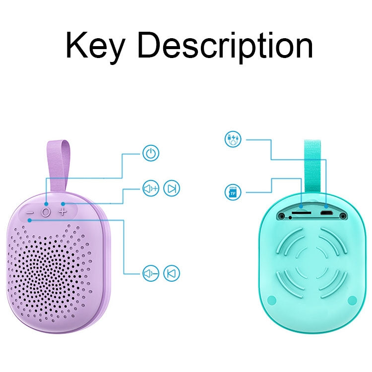 AFK BT-513 TWS Mini Portable RGB Light Bluetooth Speaker 3D Sound Effect Waterproof Bluetooth Aud...