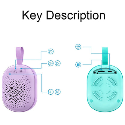 AFK BT-513 TWS Mini Portable RGB Light Bluetooth Speaker 3D Sound Effect Waterproof Bluetooth Aud...