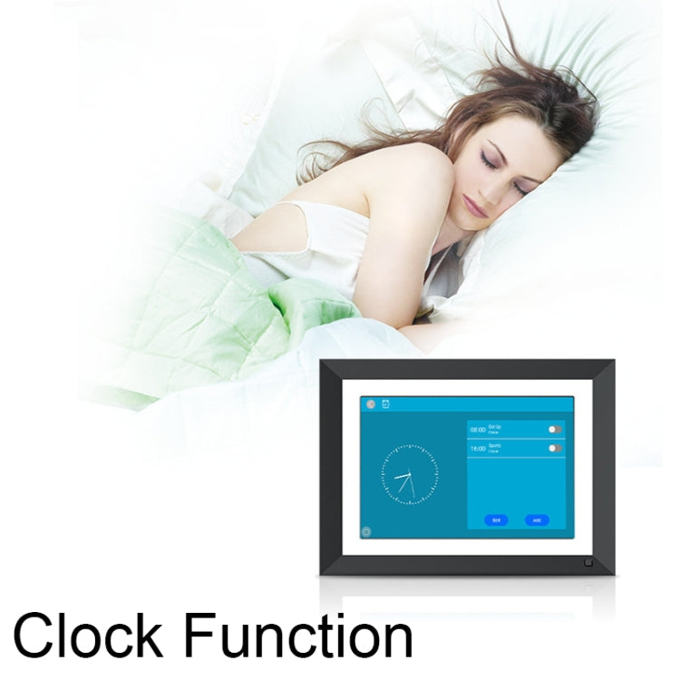 JT101F-C01 10.1-Inch Smart Touch Electronic Photo Frame With Human Sensor Function, US Plug������...