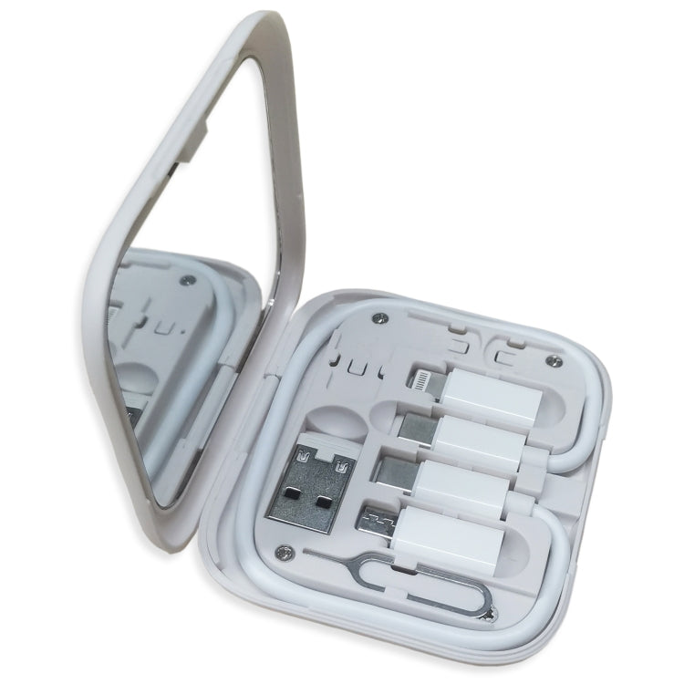 HE-C098 Multi-Functional USB Adapter Charging Cable Kit With Makeup Mirror & Phone Holder��������...