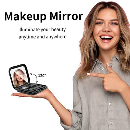 HE-C098 Multi-Functional USB Adapter Charging Cable Kit With Makeup Mirror & Phone Holder��������...