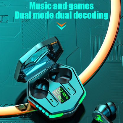 N35 TWS Colorful Light In-Ear Low Latency Wireless Bluetooth Game Earphones, Digital Display�����...