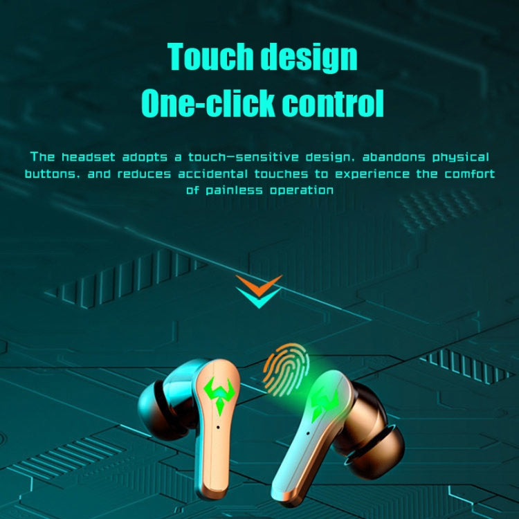 N35 TWS Colorful Light In-Ear Low Latency Wireless Bluetooth Game Earphones, Digital Display�����...