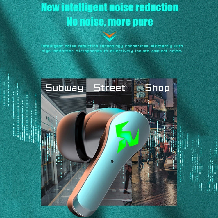 N35 TWS Colorful Light In-Ear Low Latency Wireless Bluetooth Game Earphones, Digital Display�����...