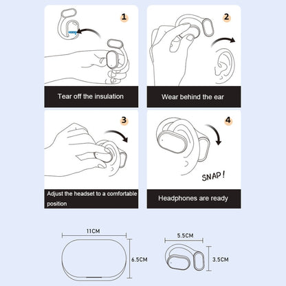Ear-Hook Bone Conduction Waterproof Bluetooth Earphone