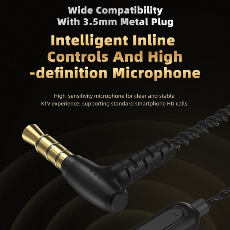 CVJ In-Ear Wired Gaming Earphone, White, Black, Blue, Green, With Mic White, With Mic Black������...
