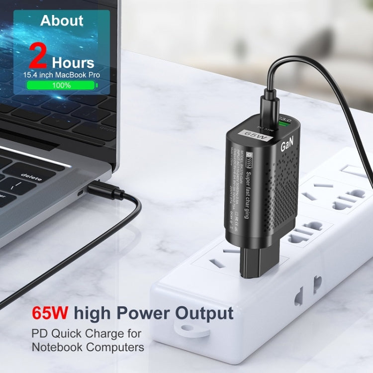 65W GaN Mobile Phone Charger PD Fast Charge Computer Adapter