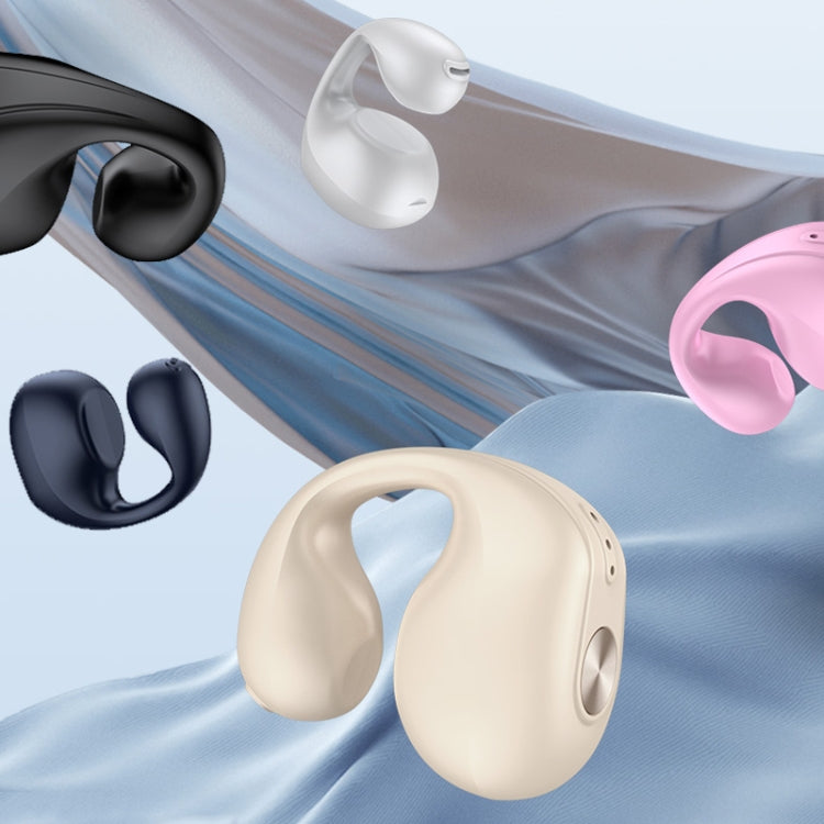 Single Ear Bone Conduction Bluetooth Earphone In-Ear Wearable Running Sports Mini, Single Ear (Pi...