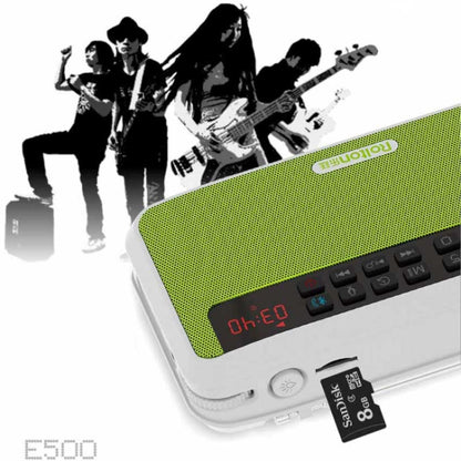 Rolton E500 Bluetooth Speaker 2.1-Channel Built-In Microphone Supports FM Radio