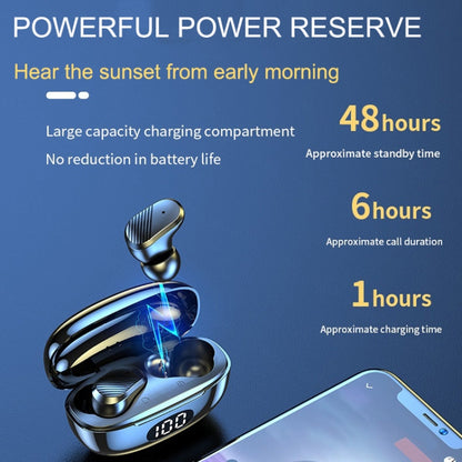 Digital Display Earphones In-Ear High Power Gaming Wireless Sports TWS Earphones