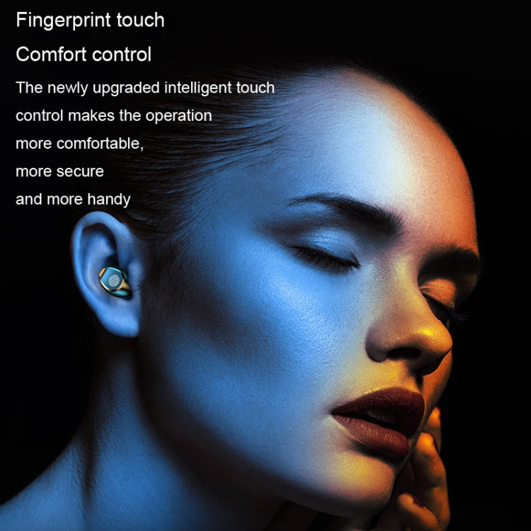 LED Digital Display Wireless In-Ear Noise Reduction Long Life Bluetooth Headset, F9-2