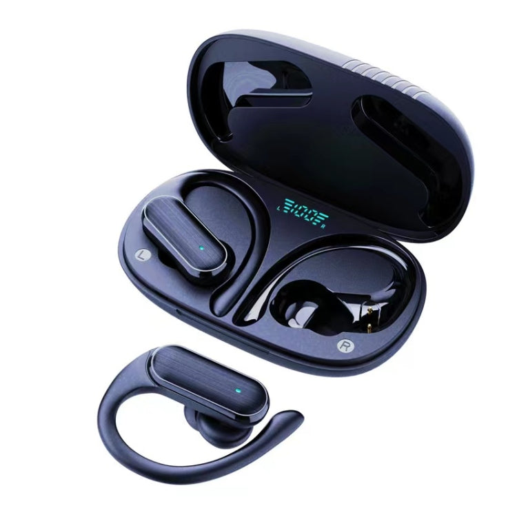 LED Digital Display Wireless Ear-Mounted Noise Reduction Bluetooth Headset, A520 (Blue)
