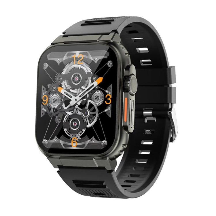 A70 1.96 Inch Health Monitoring Multifunctional IP68 Waterproof Bluetooth Call Smart Watch, Black...