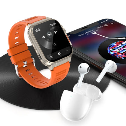 A70 1.96 Inch Health Monitoring Multifunctional IP68 Waterproof Bluetooth Call Smart Watch, Black...