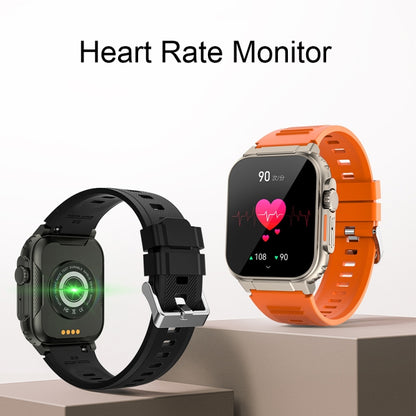 A70 1.96 Inch Health Monitoring Multifunctional IP68 Waterproof Bluetooth Call Smart Watch, Black...
