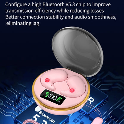 Digital Display Invisible Mini Leisure Stereo Binaural Bluetooth Earphones With Charging Compartm...