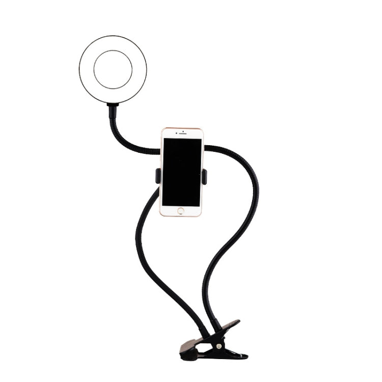 Selfie Ring Light With Cell Phone Holder 360 Rotating Flexible Arms For Live Stream, 8 Inch