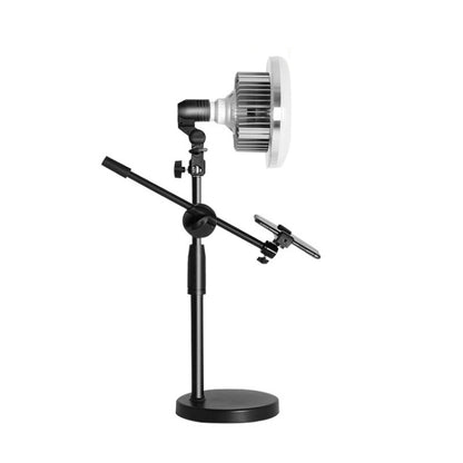 Mushroom Fill Light + Desktop Overhead Photography Stand Kit for Photo/Video, 90W 155mm, 80W 120mm