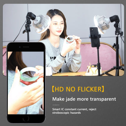 Mushroom Fill Light + Desktop Overhead Photography Stand Kit for Photo/Video, 90W 155mm, 80W 120mm