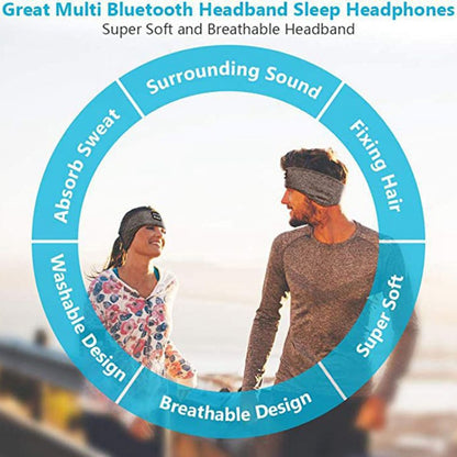 Sleep Bluetooth Bandana Headband Wireless Music Sport Headband Built-in Sleep Music Eye Mask
