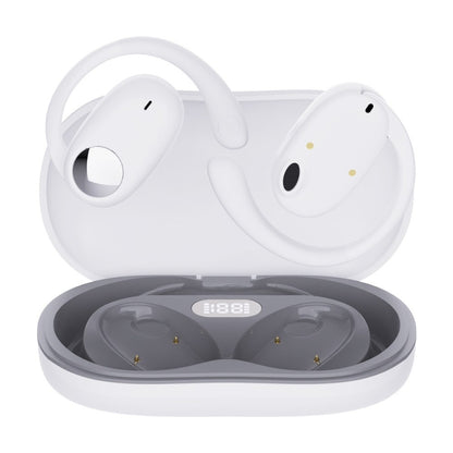 JS911 OWS Ear-mounted Dual-mic Call Noise Reduction LED Digital Display Bluetooth Earphones