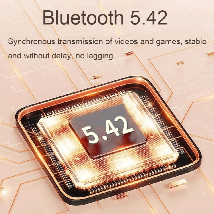 JS911 OWS Ear-mounted Dual-mic Call Noise Reduction LED Digital Display Bluetooth Earphones