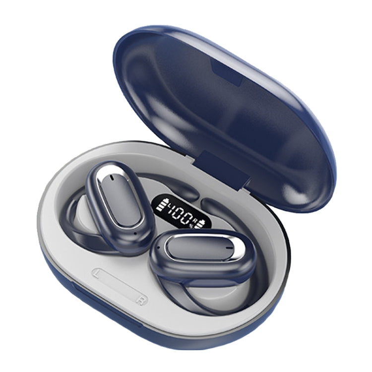 T35 OWS Adjustable Ear-Hook Call Noise Reduction Wireless Bluetooth 5.3 Earphones, Black, White��...