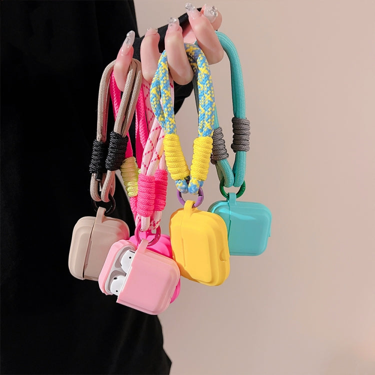 Dopamine Contrast Color Silicone Earphone Cover With Hand Strap, For AirPods 3, For AirPodS Pro 2...