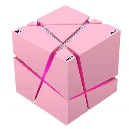 Qone Cube AI Smart Voice-Controlled Bluetooth Speaker RGB Light Mini Wireless Audio��������������...