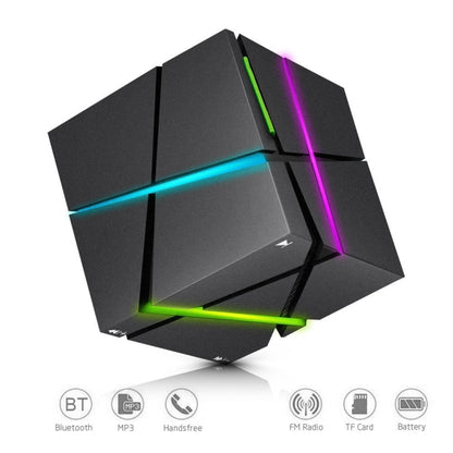 Qone Cube AI Smart Voice-Controlled Bluetooth Speaker RGB Light Mini Wireless Audio��������������...