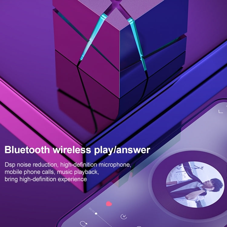 Qone Cube AI Smart Voice-Controlled Bluetooth Speaker RGB Light Mini Wireless Audio��������������...