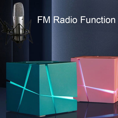 Qone Cube AI Smart Voice-Controlled Bluetooth Speaker RGB Light Mini Wireless Audio��������������...