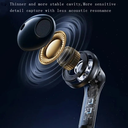 REMAX CozyBuds W18 Double ENC Intelligent Call Noise Reduction Wireless Earphone Transparent Shel...