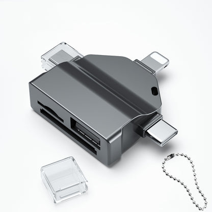 7 In 1 Multi-function OTG Card Reader for iPhone / Android Phone / Huawei / Laptops, PF-70 Black�...
